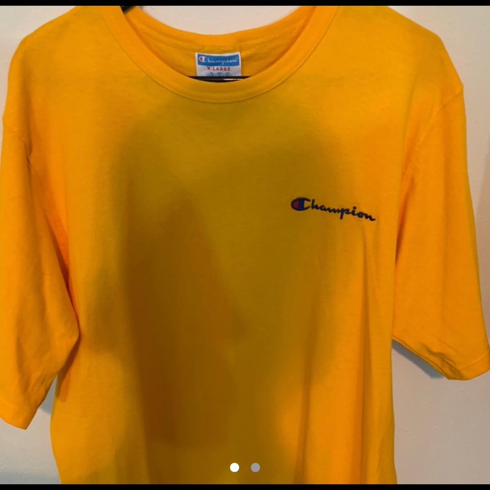 Yellow champion tee
